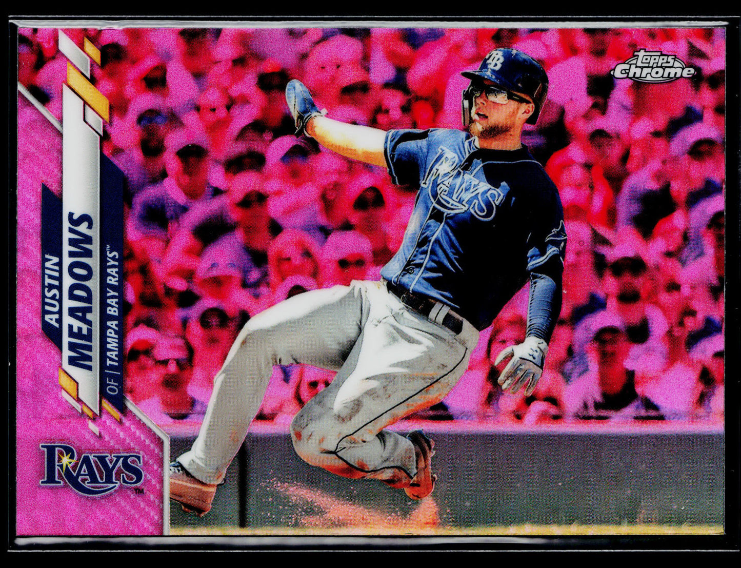 2020 Topps Chrome Austin Meadows Pink Refractor #113