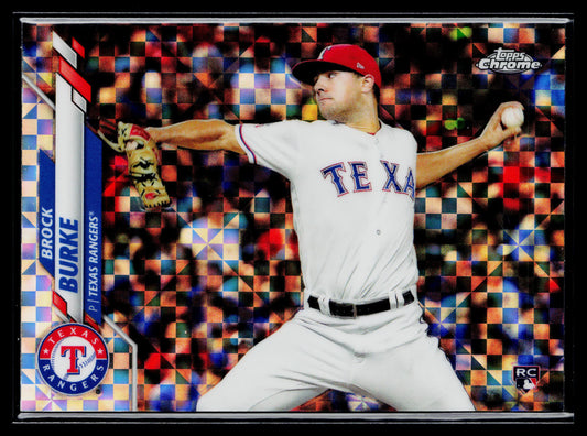 2020 Topps Chrome Brock Burke Rookie X-Fractor Refractor #159