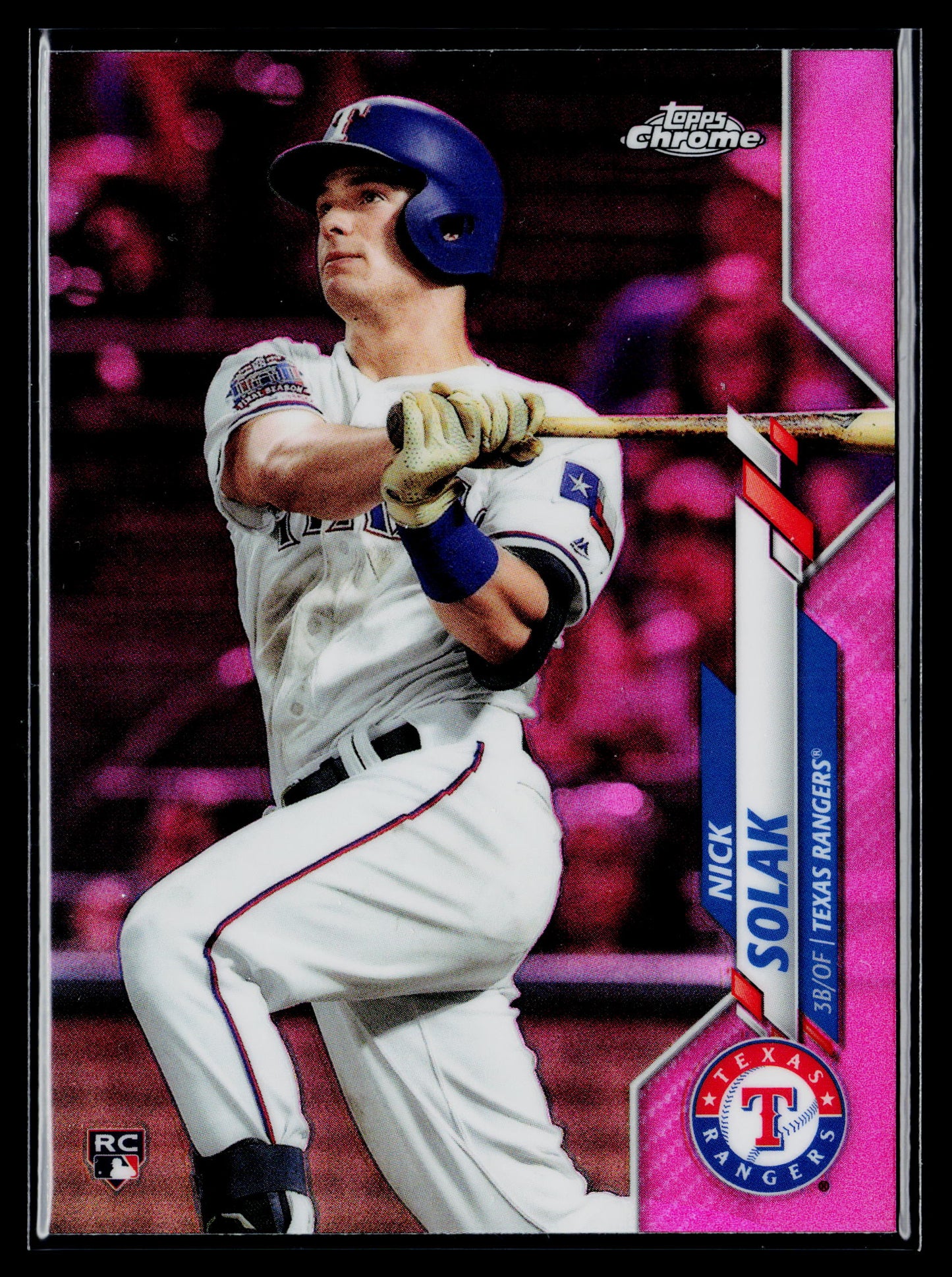 2020 Topps Chrome Nick Solak Rookie Pink Refractor #33