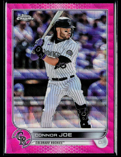2022 Topps Chrome Update Connor Joe Pink Wave Refractor #USC33