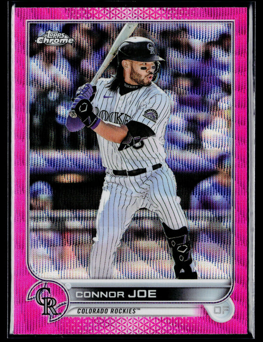 2022 Topps Chrome Update Connor Joe Pink Wave Refractor #USC33
