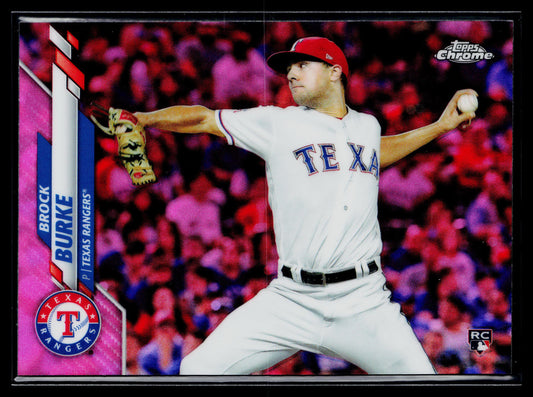 2020 Topps Chrome Brock Burke Rookie Pink Refractor #159