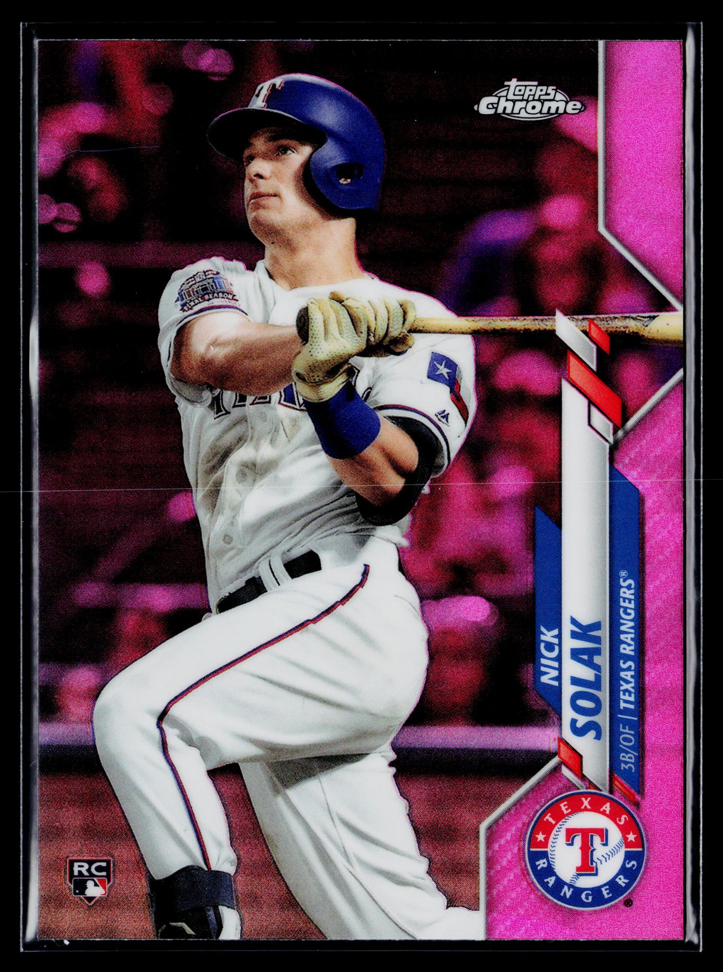 2020 Topps Chrome Nick Solak Rookie Pink Refractor #33