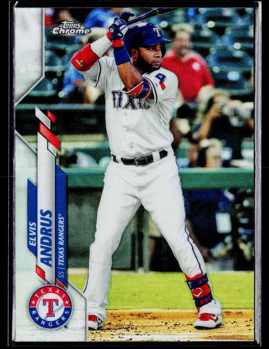 2020 Topps Chrome Elvis Andrus Refractor #158