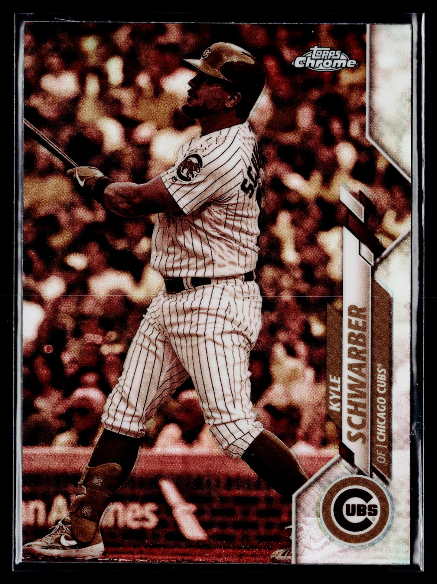 2020 Topps Chrome Kyle Schwarber Sepia Refractor #85
