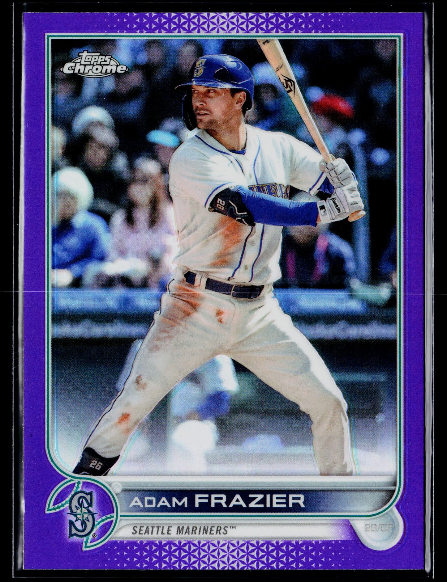 2022 Topps Chrome Update Adam Frazier Purple #USC116