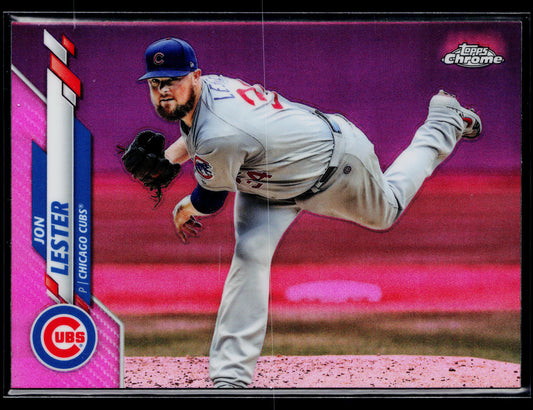 2020 Topps Chrome Jon Lester Pink Refractor #123