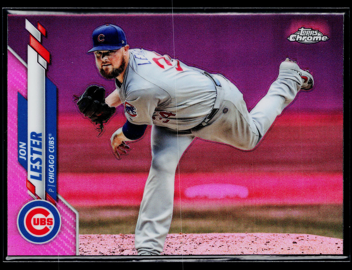 2020 Topps Chrome Jon Lester Pink Refractor #123