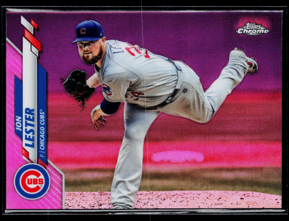 2020 Topps Chrome Jon Lester Pink Refractor #123