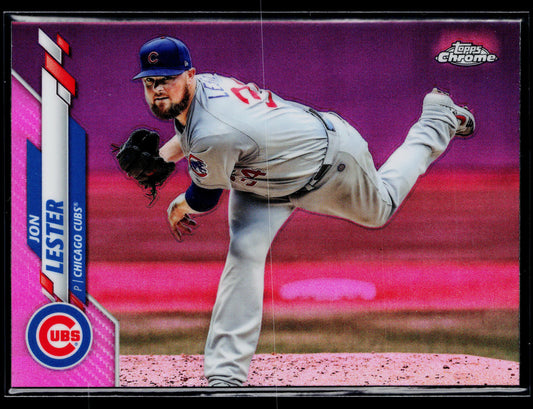2020 Topps Chrome Jon Lester Pink Refractor #123