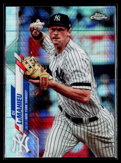 2020 Topps Chrome DJ LeMahieu Prism Refractor #55