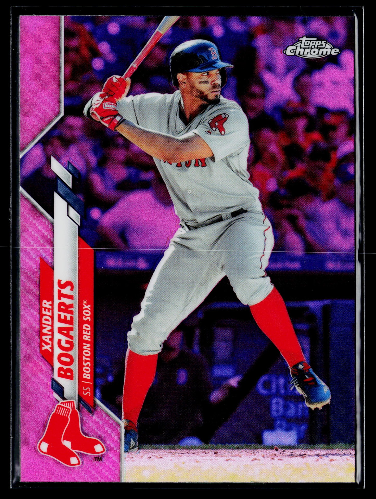 2020 Topps Chrome Xander Bogaerts Pink Refractor #137