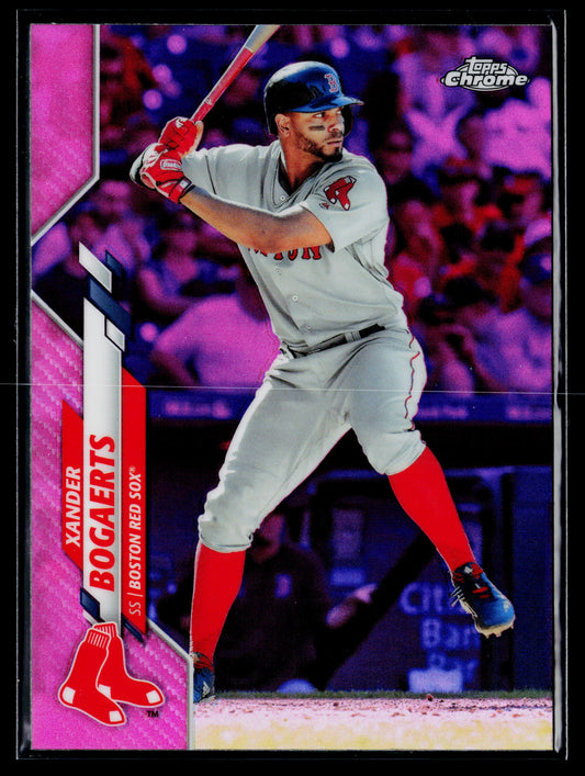 2020 Topps Chrome Xander Bogaerts Pink Refractor #137