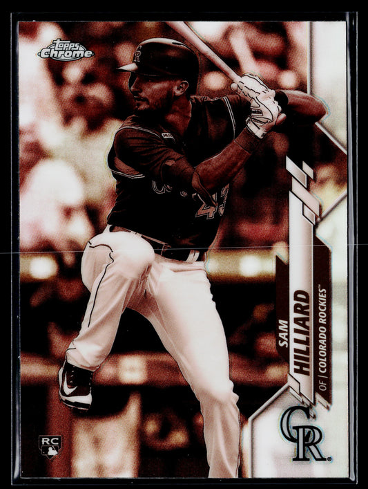 2020 Topps Chrome Sam Hilliard Rookie Sepia Refractor #67