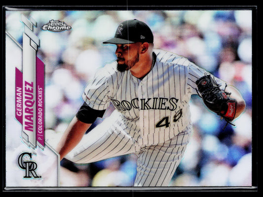 2020 Topps Chrome German Marquez Refractor #44