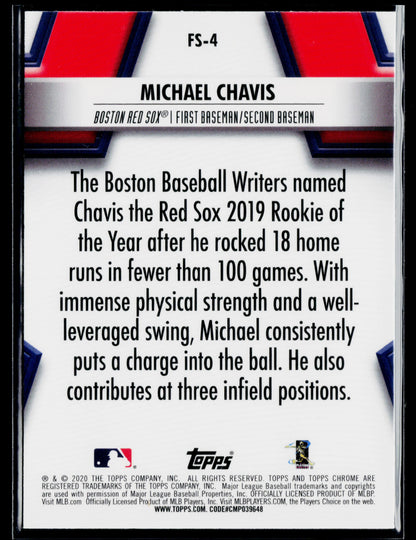 2020 Topps Chrome Michael Chavis Future Stars #FS-4