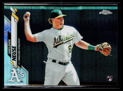 2020 Topps Chrome Sheldon Neuse Rookie Prism Refractor #61