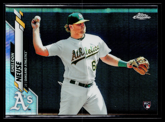 2020 Topps Chrome Sheldon Neuse Rookie Prism Refractor #61