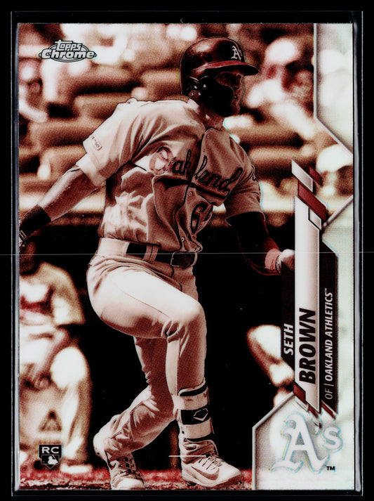 2020 Topps Chrome Seth Brown Rookie Sepia Refractor #23