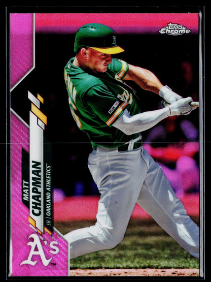 2020 Topps Chrome Matt Chapman Pink Refractor #193