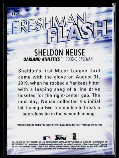 2020 Topps Chrome Sheldon Neuse Freshman Flash #FF-7