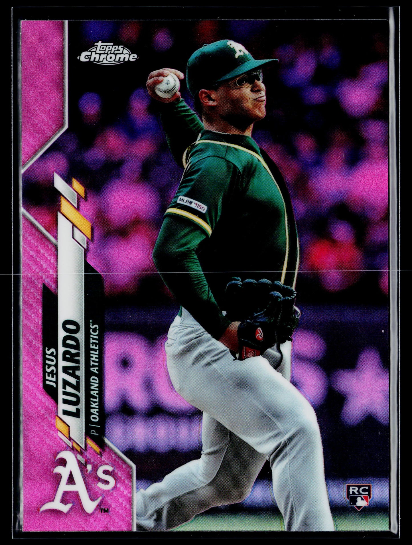 2020 Topps Chrome Jesus Luzardo Rookie Pink Refractor #5