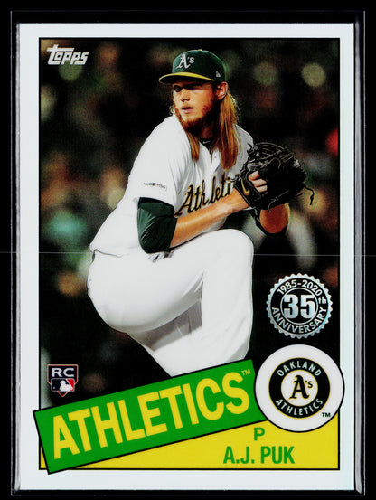2020 Topps Chrome A.J. Puk 1985 Topps Baseball #85TC-14