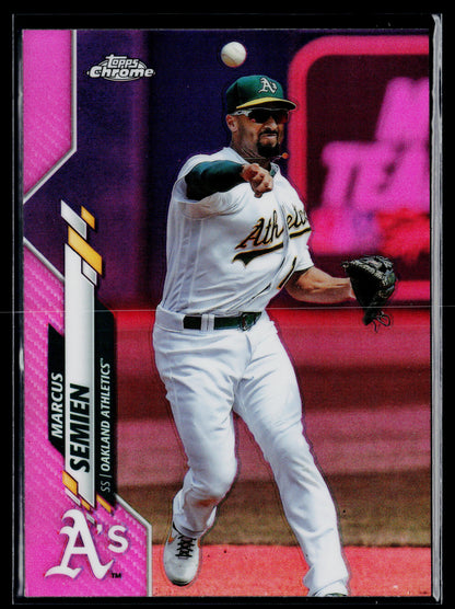 2020 Topps Chrome Marcus Semien Pink Refractor #144