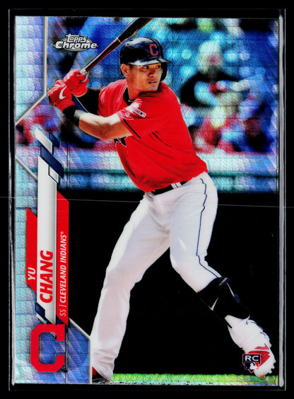 2020 Topps Chrome Yu Chang Rookie Prism Refractor #173
