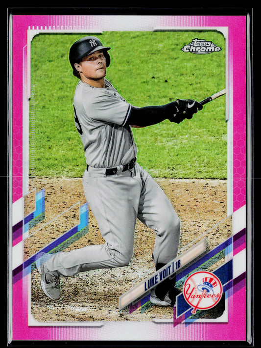 2021 Topps Chrome Luke Voit Pink Refractor #87 #/399