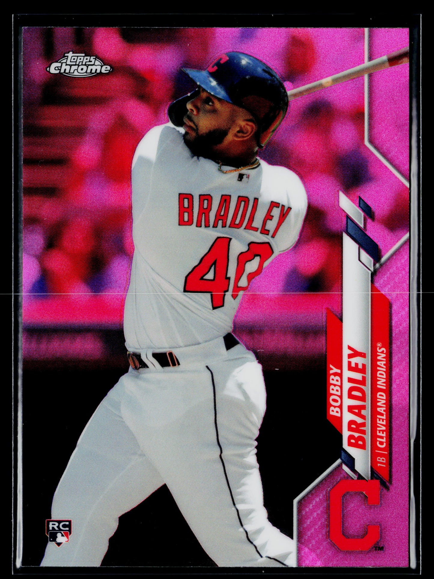 2020 Topps Chrome Bobby Bradley Rookie Pink Refractor #3