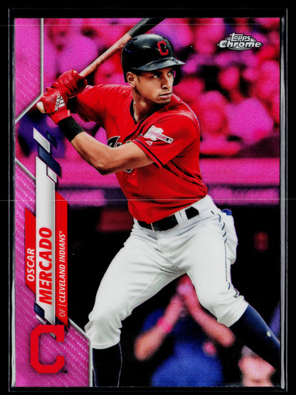 2020 Topps Chrome Oscar Mercado Pink Refractor #182