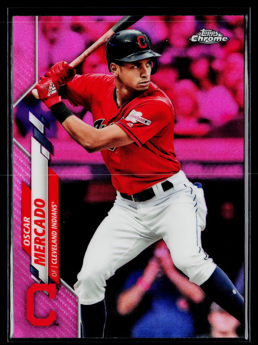 2020 Topps Chrome Oscar Mercado Pink Refractor #182