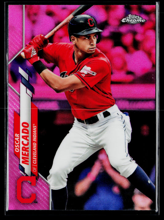 2020 Topps Chrome Oscar Mercado Pink Refractor #182