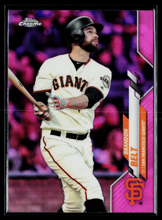 2020 Topps Chrome Brandon Belt Pink Refractor #147