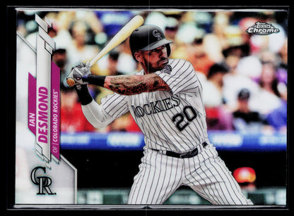 2020 Topps Chrome Ian Desmond Refractor #36