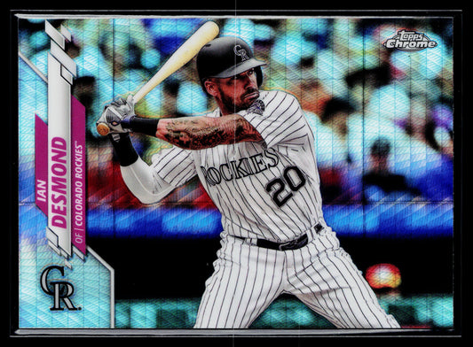 2020 Topps Chrome Ian Desmond Prism Refractor #36