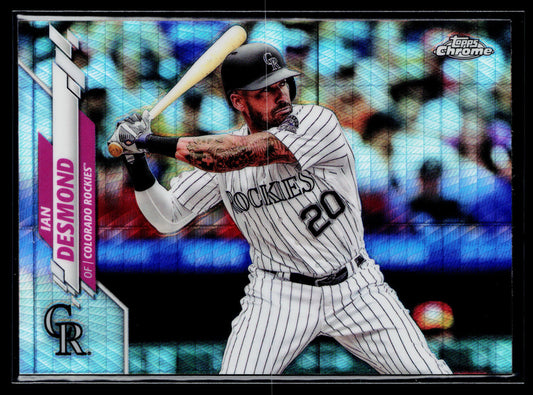 2020 Topps Chrome Ian Desmond Prism Refractor #36