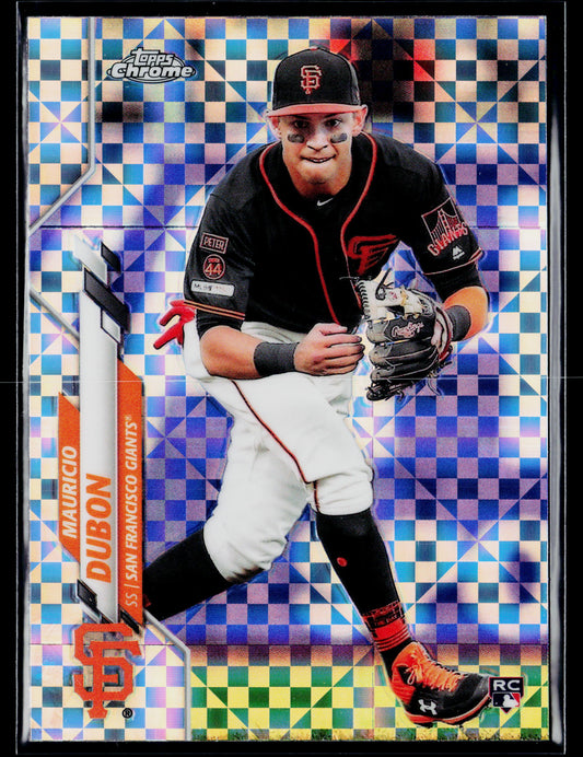 2020 Topps Chrome Mauricio Dubon Rookie X-Fractor Refractor #168