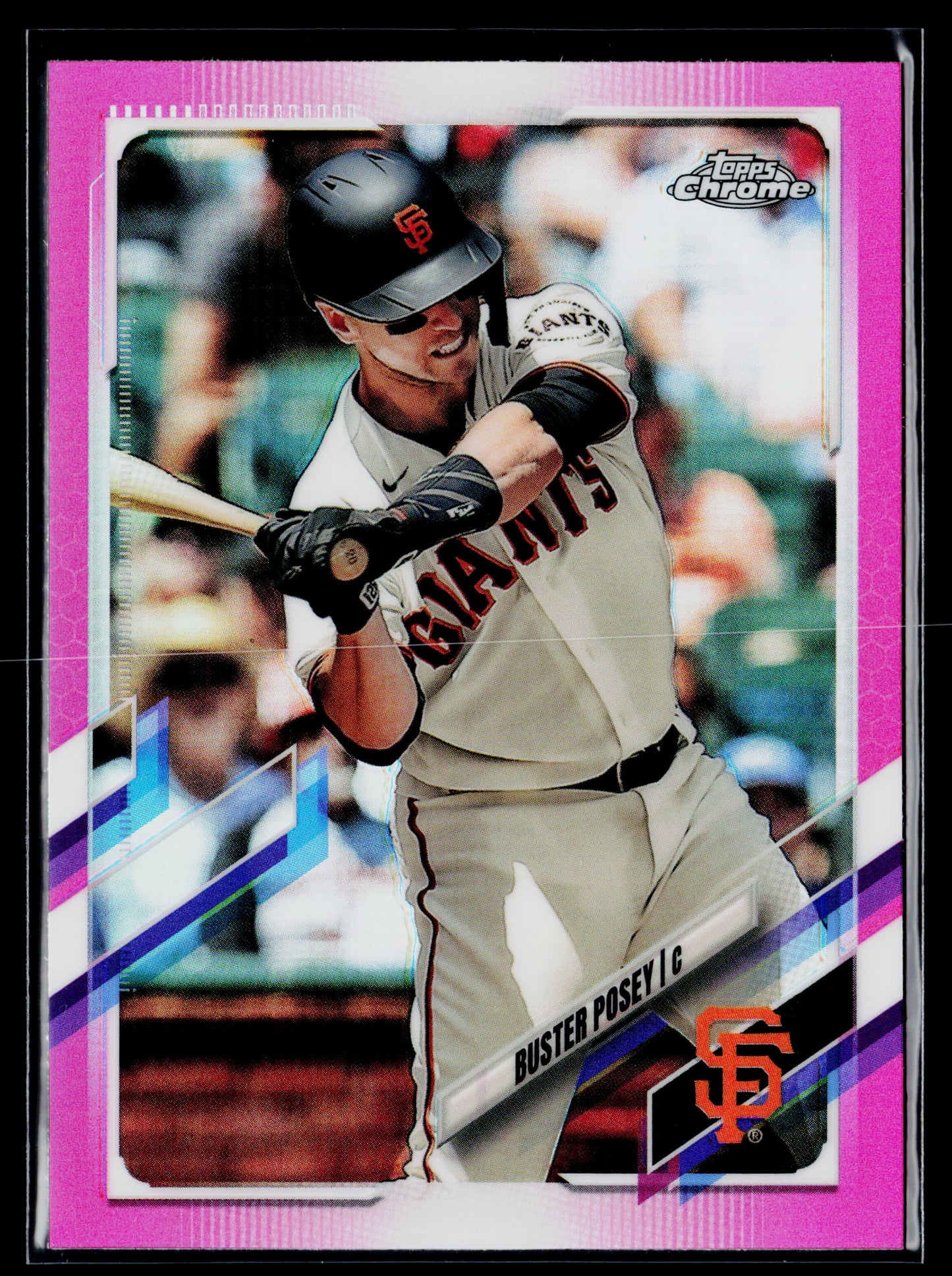 2021 Topps Chrome Buster Posey Pink #29