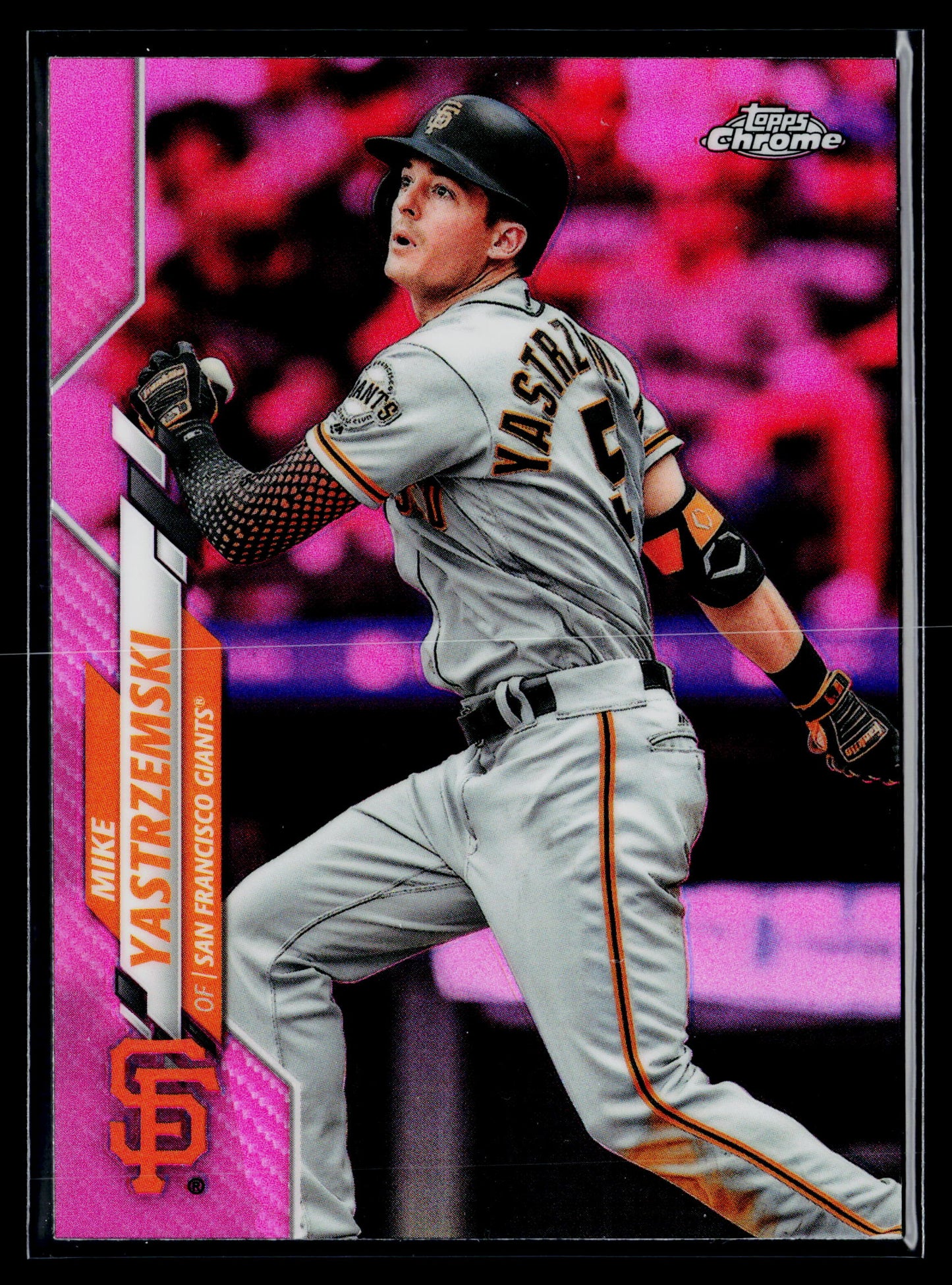 2020 Topps Chrome Mike Yastrzemski Pink Refractor #103
