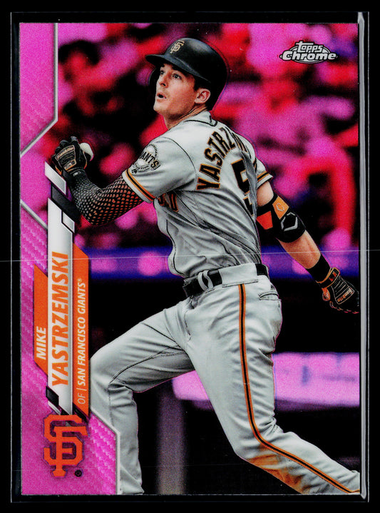 2020 Topps Chrome Mike Yastrzemski Pink Refractor #103