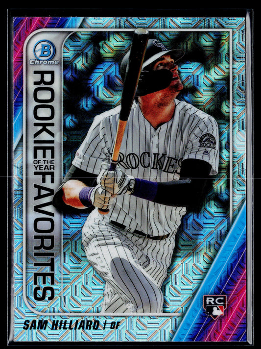 2020 Bowman Sam Hilliard Chrome Rookie of the Year Favorites Mojo #ROYF-SH