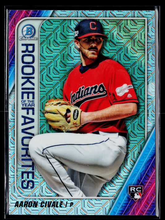 2020 Bowman Aaron Civale Chrome Rookie of the Year Favorites Mojo #ROYF-AC