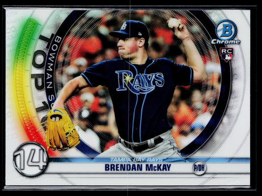 2020 Bowman Brendan McKay Chrome Bowman Scouts Top 100 #BTP-14