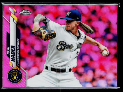 2020 Topps Chrome Josh Hader Pink Refractor #40