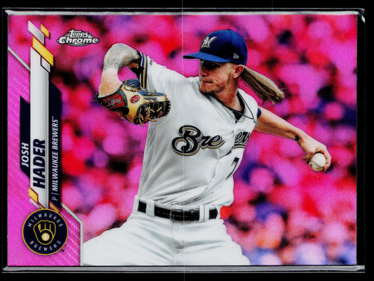 2020 Topps Chrome Josh Hader Pink Refractor #40
