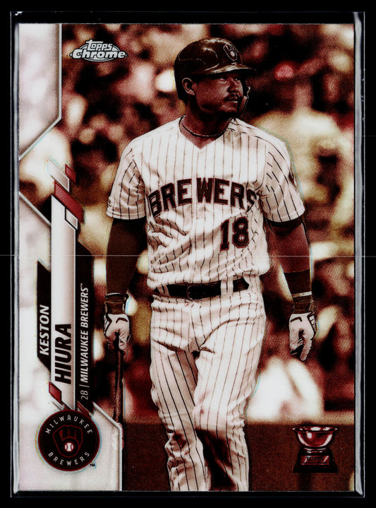2020 Topps Chrome Keston Hiura Sepia Refractor #25