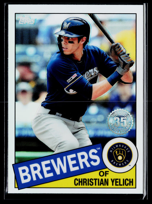 2020 Topps Chrome Christian Yelich 1985 Topps Baseball #85TC-15
