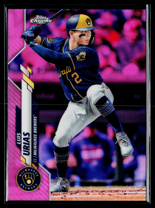 2020 Topps Chrome Luis Urias Pink Refractor #169